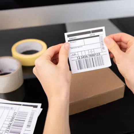 Etiquetas adhesivas para logística